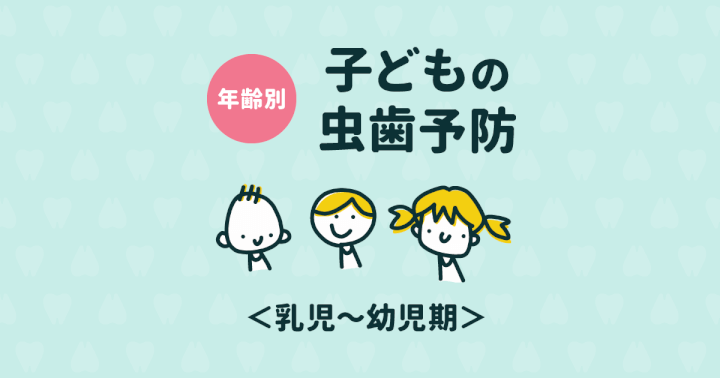 【年齢別】乳児から幼児期の子どもの虫歯を予防する方法